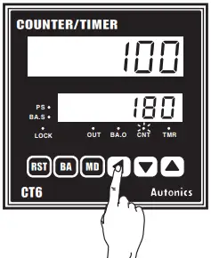 Autonics CT6Y Ebike Display Cash Counter - Change Setting Value Batch Counter 4