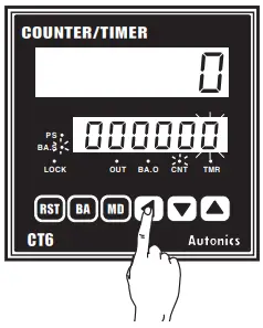 Autonics CT6Y Ebike Display Cash Counter - Change Setting Value Batch Counter