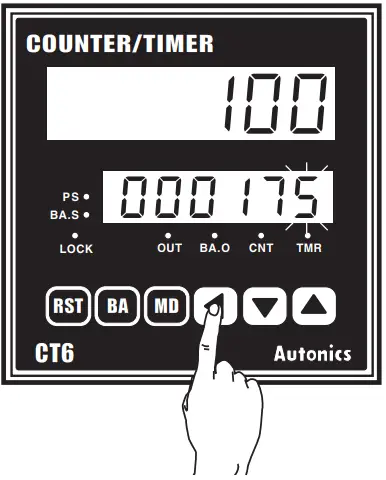 Autonics CT6Y Ebike Display Cash Counter - Change Setting Value