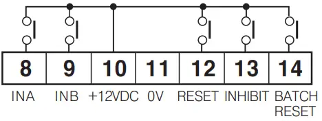 Autonics CT6Y Ebike Display Cash Counter - Connection 14