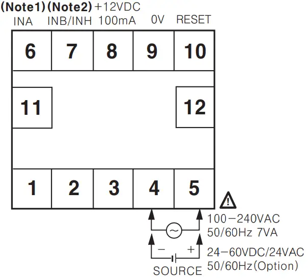 Autonics CT6Y Ebike Display Cash Counter - Connection 8