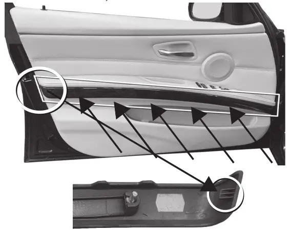 DLS CRPP-BMW1.4 Cruise 2 Component Acoustics - Dismounting door panel 1