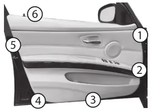 DLS CRPP-BMW1.4 Cruise 2 Component Acoustics - Dismounting door panel 3