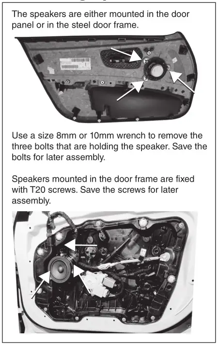 DLS CRPP-BMW1.4 Cruise 2 Component Acoustics - Removing speaker