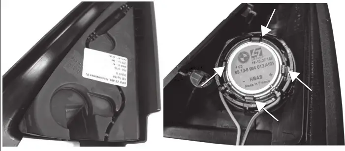 DLS CRPP-BMW1.4 Cruise 2 Component Acoustics - Removing tweeter 2