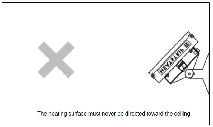 HEATSTRIP TF2200RW Electric Radiant Heater with Remote - Installation Requirements 3