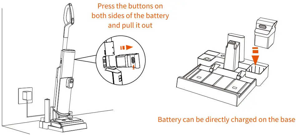 Ultenic AC1 Cordless Wet Dry Vacuum Cleaner - Charging