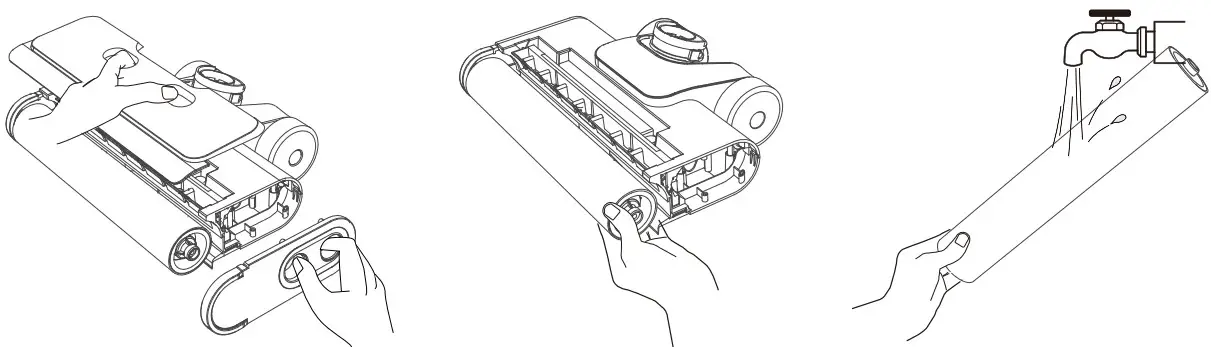 Ultenic AC1 Cordless Wet Dry Vacuum Cleaner - Roller Brush 2