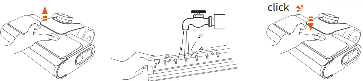Ultenic AC1 Cordless Wet Dry Vacuum Cleaner - brush top cover