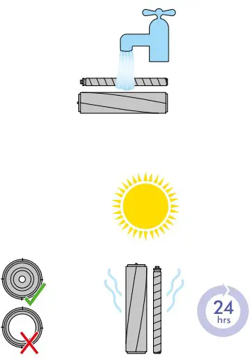 Washing your Fluffy™brush bars