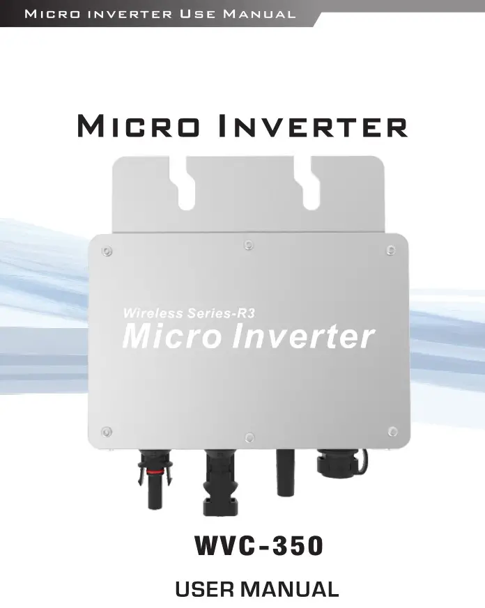 Dongguan Kaideng Energy WVC-350 Micro Inverter User Manual