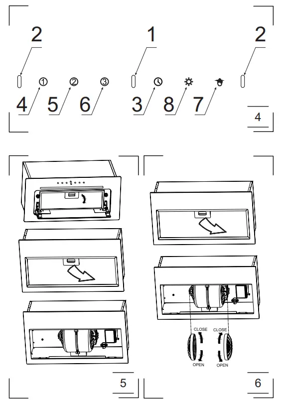 Amica OMP6552BG Kitchen Extractor Hood - Parts 11