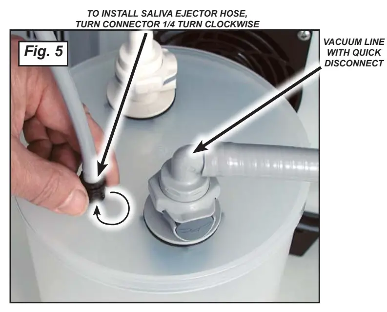 Aseptico ADU 17X2 Express II Portable Dental System - FOOT SWITCH RUN MODE