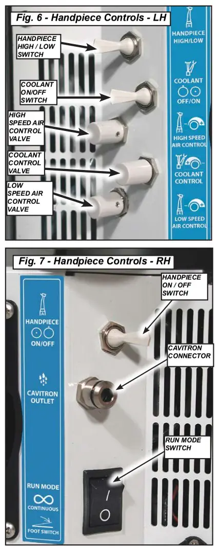 Aseptico ADU 17X2 Express II Portable Dental System - HANDPIECE FLUSH