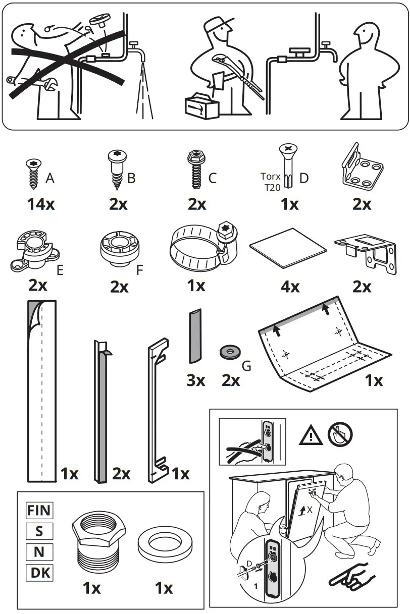 IKEA HYGIENISK Integrated Dishwasher - fig 2