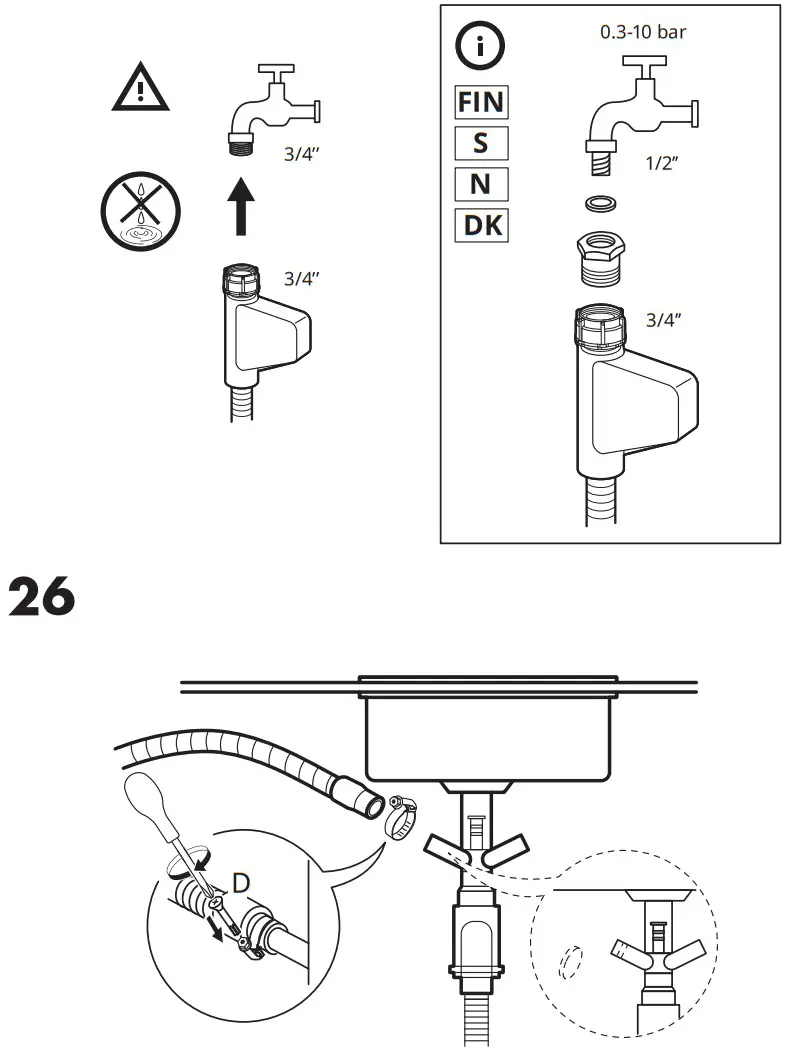 IKEA HYGIENISK Integrated Dishwasher - fig 23
