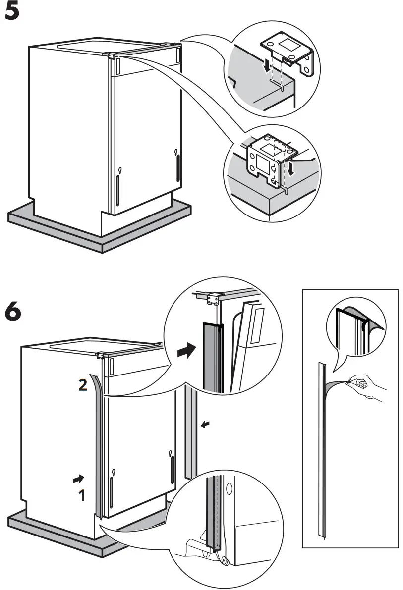 IKEA HYGIENISK Integrated Dishwasher - fig 6
