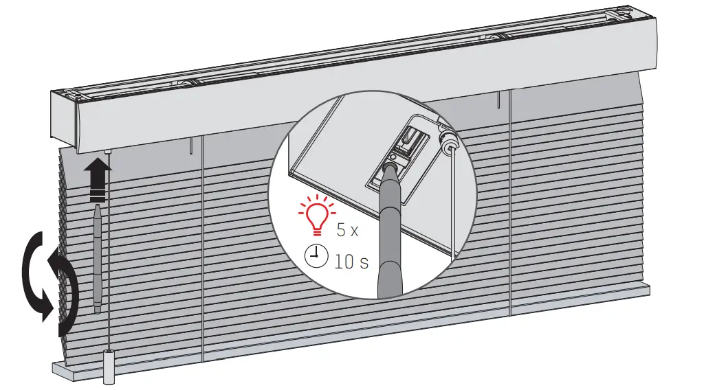 MOTIONBLINDS CM-06-E-V Venetian Blind - Reset