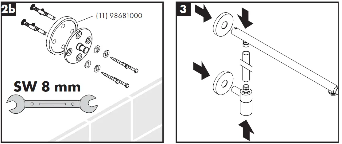 hansgrohe Raindance Connect Showerpipe, Eco 10