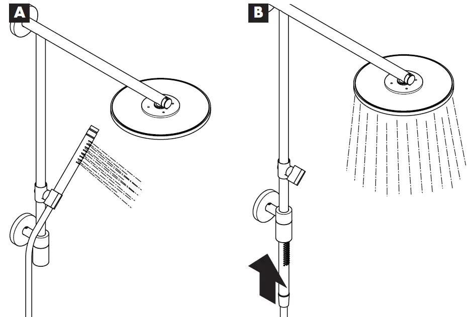 hansgrohe Raindance Connect Showerpipe, Eco 24