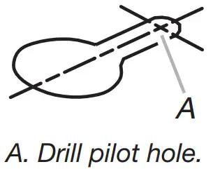 JENNAIR 30 Inch Commercial Style Wall Mount Canopy Range Hood - Drill pilot hole