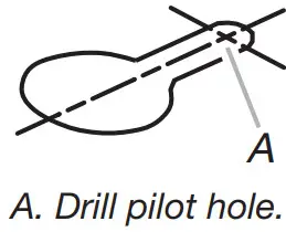 JENNAIR 30 Inch Commercial Style Wall Mount Canopy Range Hood - pilot hole