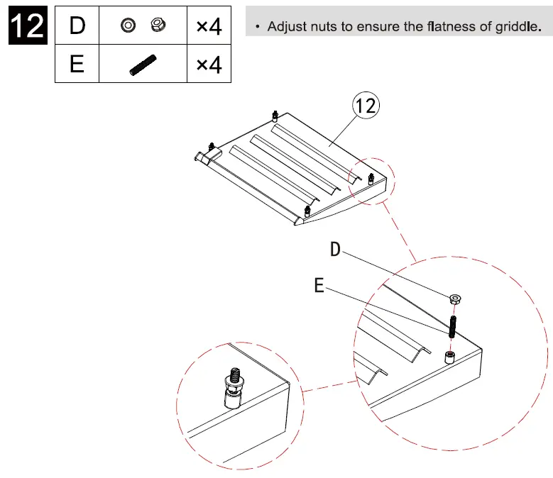 Royal-Gourmet-GD401-4-Burner-Gas-Grill-fig- (18)