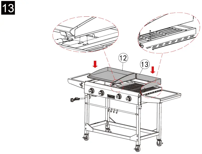 Royal-Gourmet-GD401-4-Burner-Gas-Grill-fig- (19)