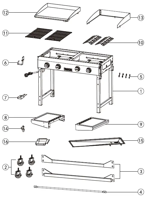 Royal-Gourmet-GD401-4-Burner-Gas-Grill-fig- (2)