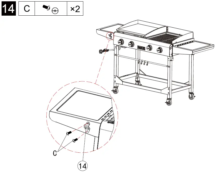 Royal-Gourmet-GD401-4-Burner-Gas-Grill-fig- (20)