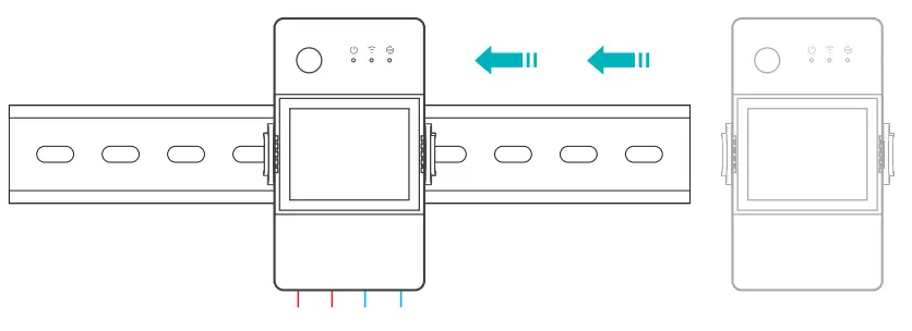 SONOFF THR316D Temperature and Humidity Sensor - rail