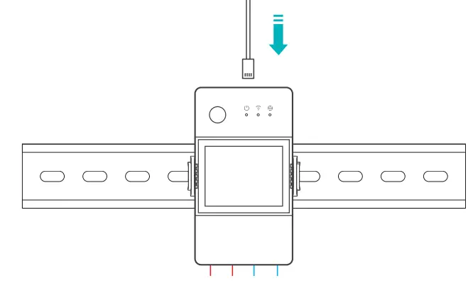 SONOFF THR316D Temperature and Humidity Sensor - rail1