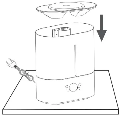 ASAKUKI ZH-001S Ultrasonic Top Fill Humidifie - Filling water 3