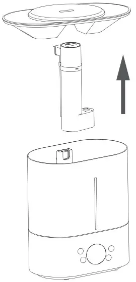 ASAKUKI ZH-001S Ultrasonic Top Fill Humidifie - humidifier 1