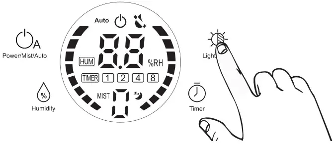 ASAKUKI ZH-001S Ultrasonic Top Fill Humidifie - using humidifier 2