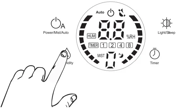 ASAKUKI ZH-001S Ultrasonic Top Fill Humidifie - using humidifier 3