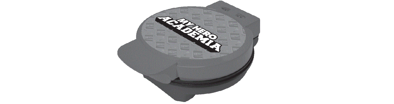 Uncanny Brands Wm1-mha-mh1 My Hero Academia Red American Waffle Maker Instruction Manual