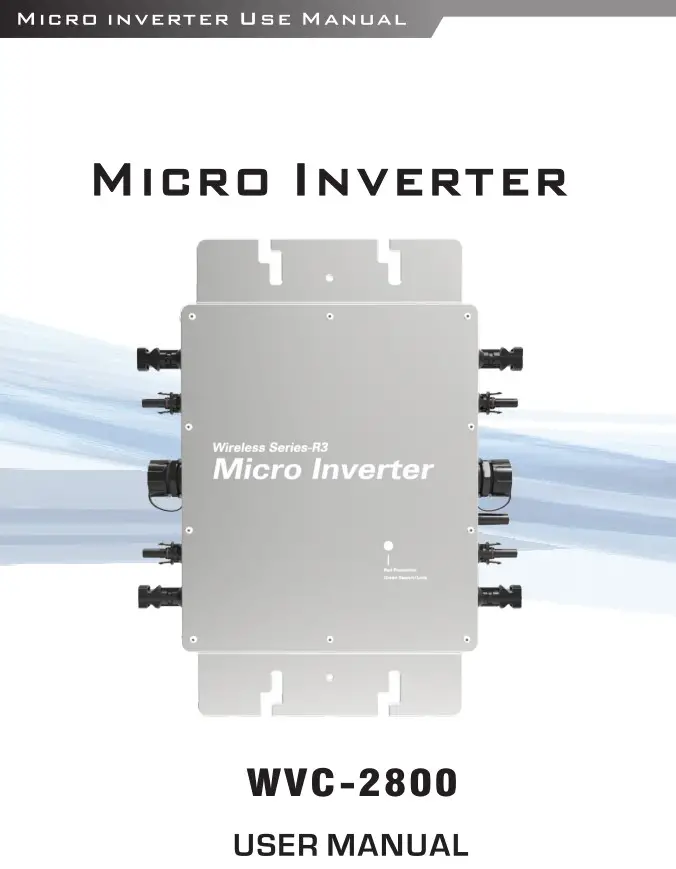 Dongguan Kaideng Energy WVC-2800 Micro Inverter User Manual