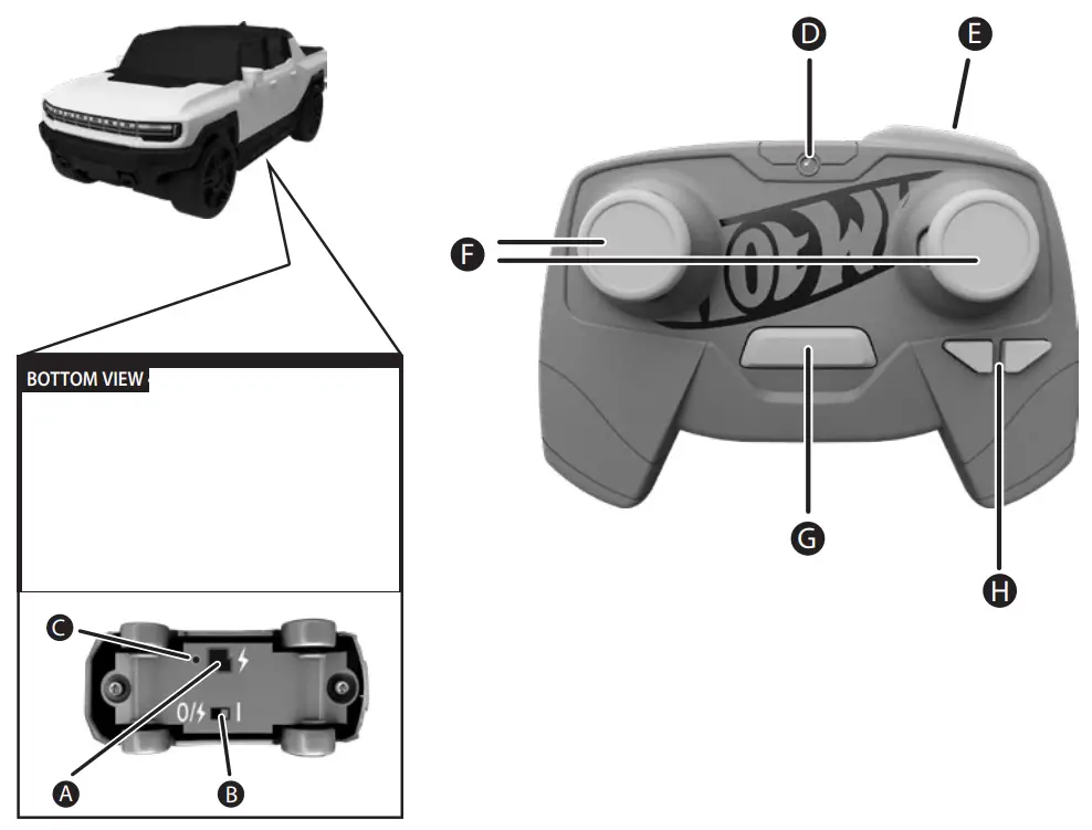 HOTWHEELS R0000-MA70 RC Car - FEATURES