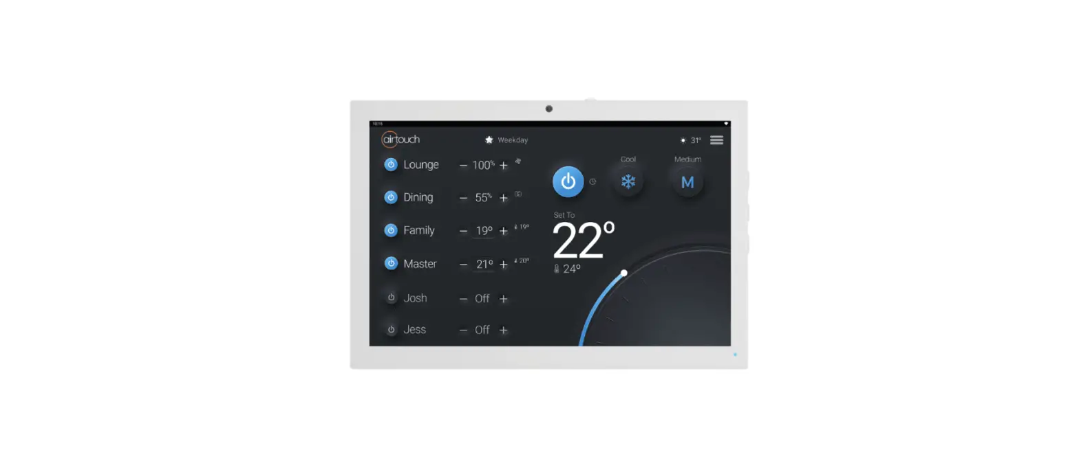 Airtouch 5 Smart Air Conditioning Thermostat User Manual Airtouch 5 Smart Air Conditioning Thermostat User Manual