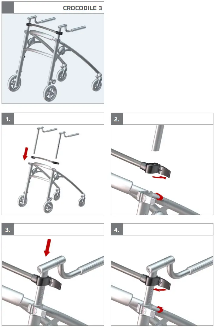 etac R82 Crocodile Walking Aid - Fig