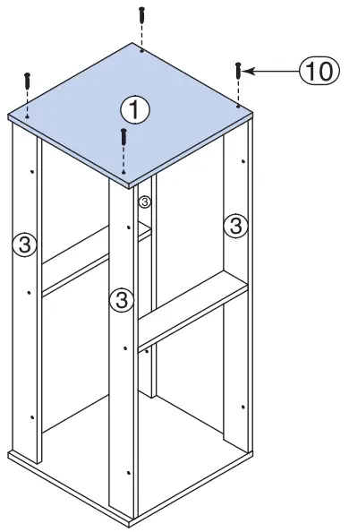 ToT mate TM8350R Single Floor Vanity - assembly 1