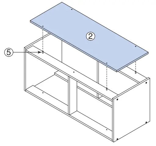ToT mate TM8350R Single Floor Vanity - assembly 2