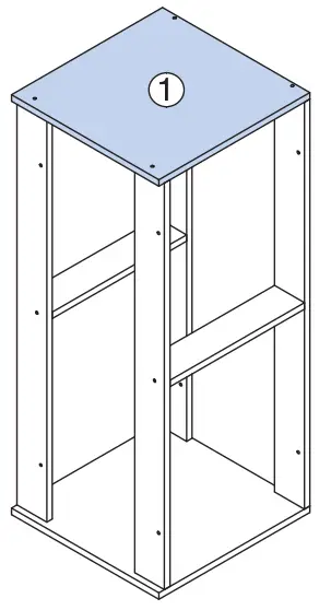 ToT mate TM8350R Single Floor Vanity - assembly