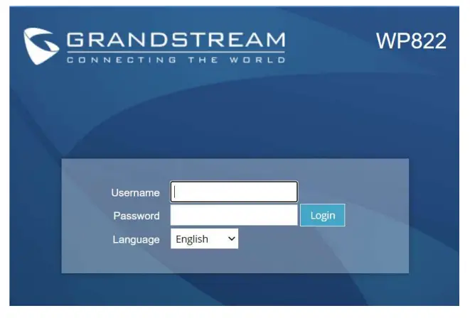 GRANDSTREAM WP822 Cordless WiFi IP Phone - ACCESSING