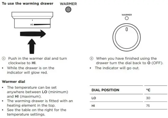 FIG 71 USING THE WARMING DRAWER.JPG