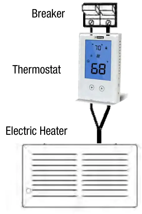 King Electric K322E Electronic Non Programmable Thermostat 1