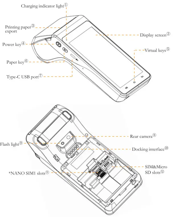 Aisino A78 Android Cloud Terminal - Product Description