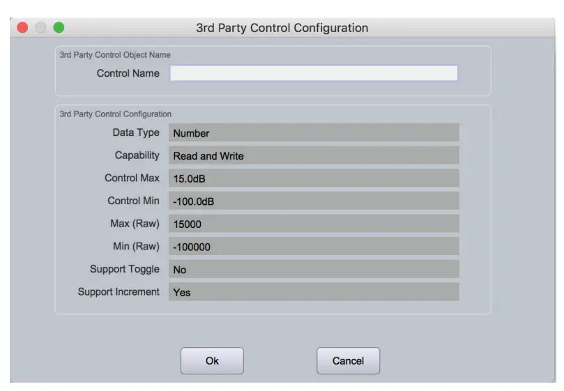 XILICA FR1-D Solaro Series Digital Signal Processor - Control Objects Setup 1