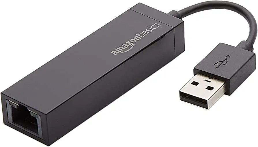 amazon basics B00M77HLII USB 2.0 to 10 or 100 Ethernet Port LAN Internet Network Adapter